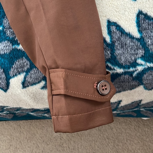 Franky Max Mens Brown Jacket with Removable Hood Size Medium - Picture 6 of 7